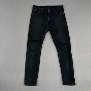 Levis Jeans Mens 30x30 Black 512 Slim Taper Stretch Denim Cowboy Western